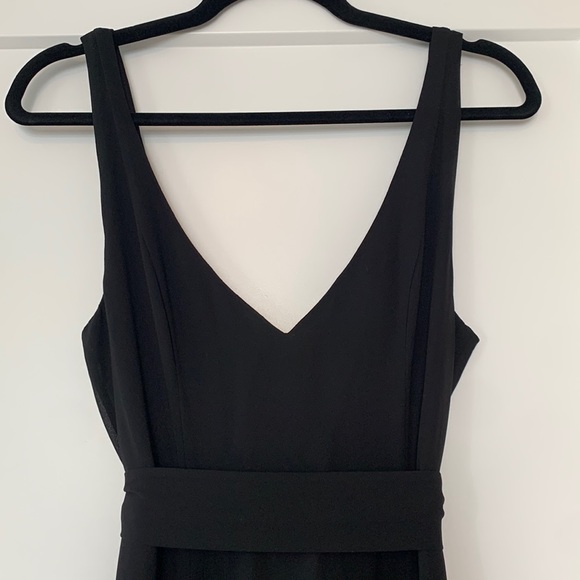 Show Me Your Mumu Jenn Maxi Chiffon with Sash Black Dress Size medium - Picture 3 of 10